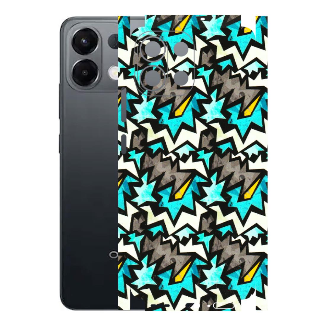 OPPO Phone Skins 2025 (All Models) - Funky Zig Zag - 3D Embossed Finish (L-223) Oppo K13 5G