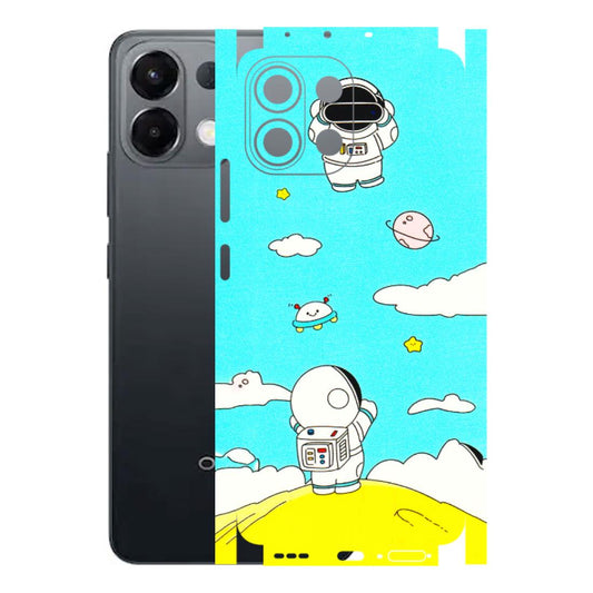 OPPO Phone Skins 2025 (All Models) - Blue Skies Astro Float - 3D Embossed Finish (L-230) Oppo K13 5G