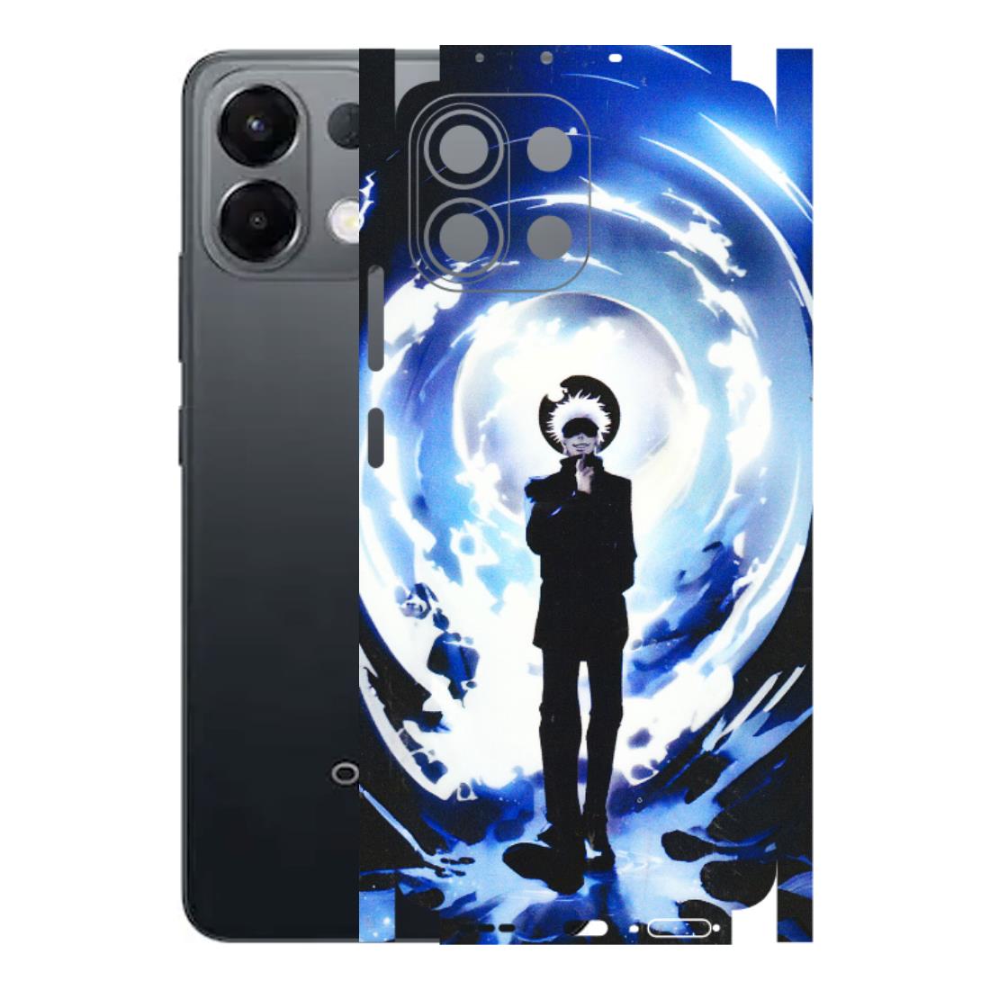 OPPO Phone Skins 2025 (All Models) - Satoru Gojo Dark Blue - 3D Embossed Finish (L-235) Oppo K13 5G