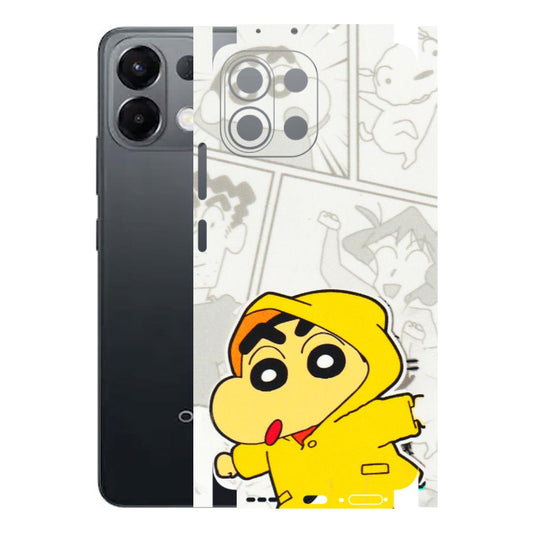 OPPO Phone Skins 2025 (All Models) - Yellow Shinchan Comic - 3D Embossed Finish (L-246) Oppo K13 5G