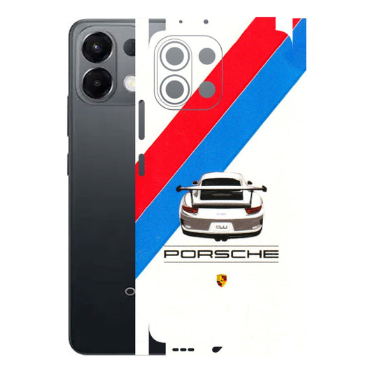 OPPO Phone Skins 2025 (All Models) - Porche Car Sober Logo - 3D Embossed Finish (L-248) Oppo K13 5G