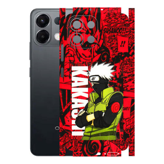 OPPO Phone Skins 2025 (All Models) - Kakashi Red Anime - 3D Embossed Finish (L-251) Oppo K13 5G