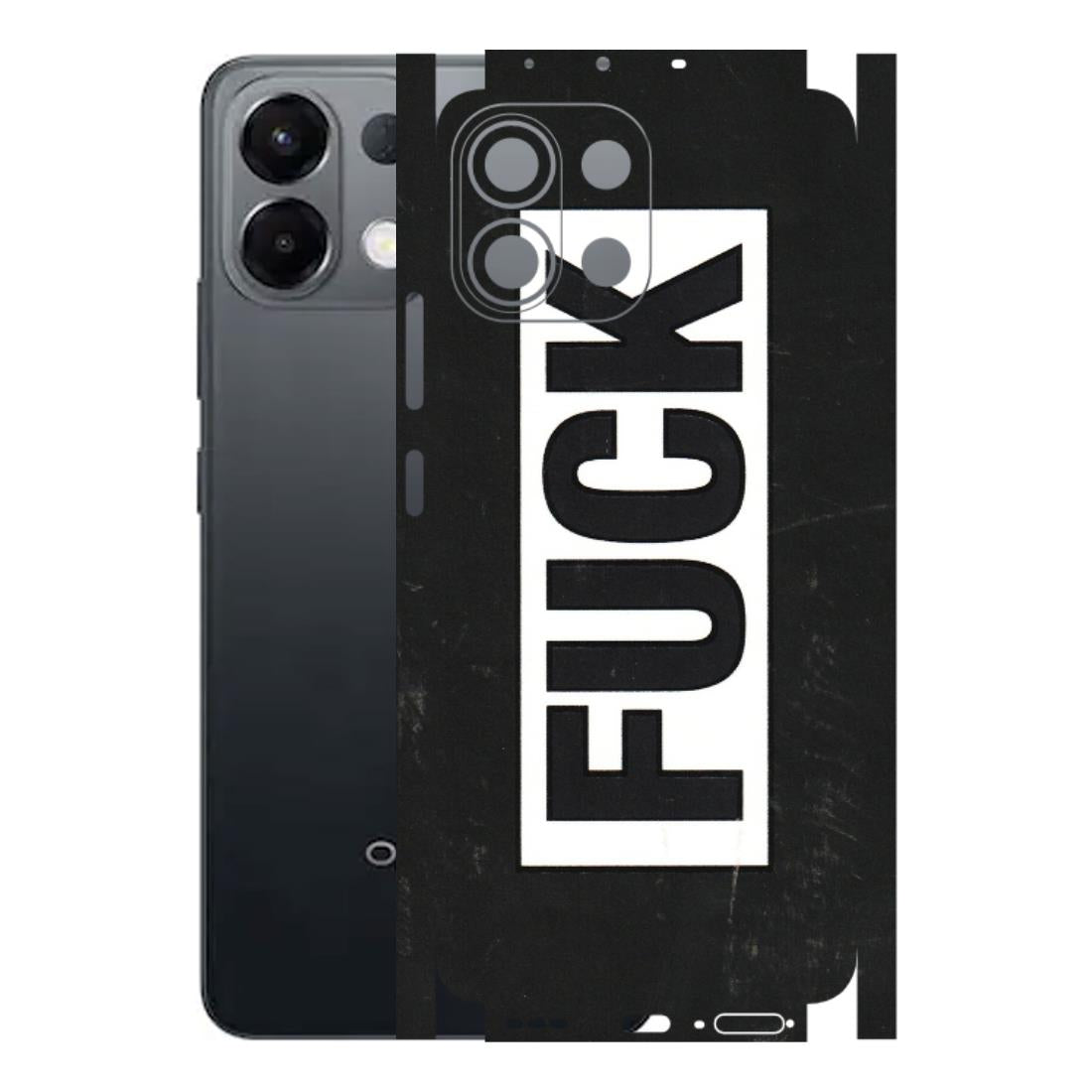 OPPO Phone Skins 2025 (All Models) - The F Word - 3D Embossed Finish (L-255) Oppo K13 5G