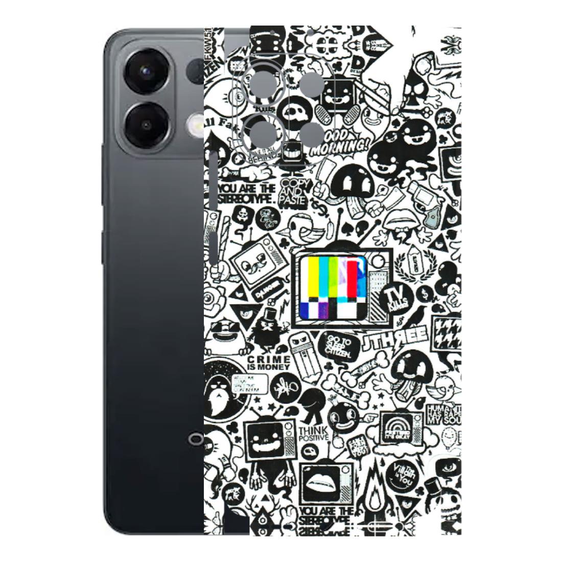 OPPO Phone Skins 2025 (All Models) - Doodles Positive Art Latest - 3D Embossed Finish (L-263) Oppo K13 5G