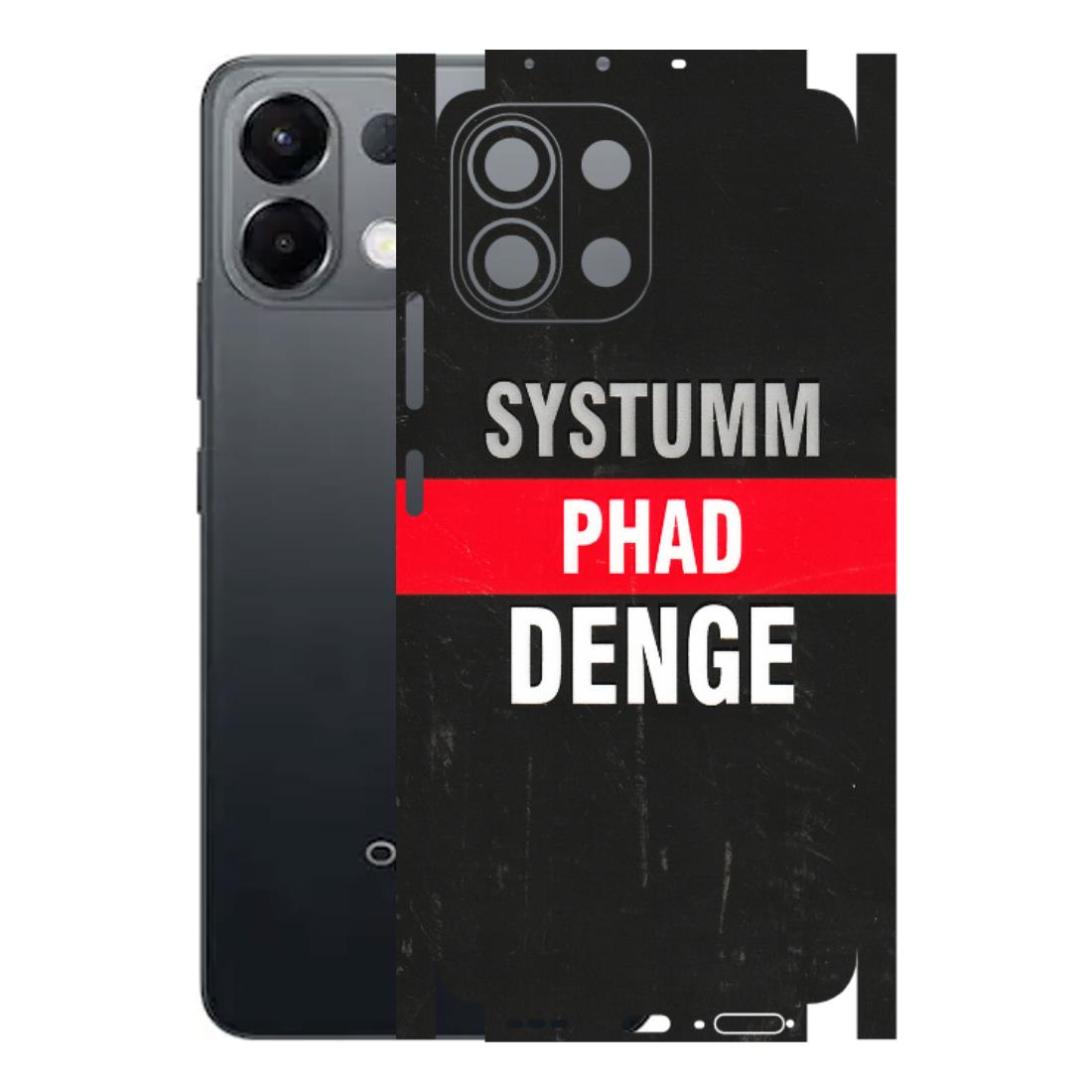 OPPO Phone Skins 2025 (All Models) - Systumm Phad Denge Latest - 3D Embossed Finish (L-278) Oppo K13 5G