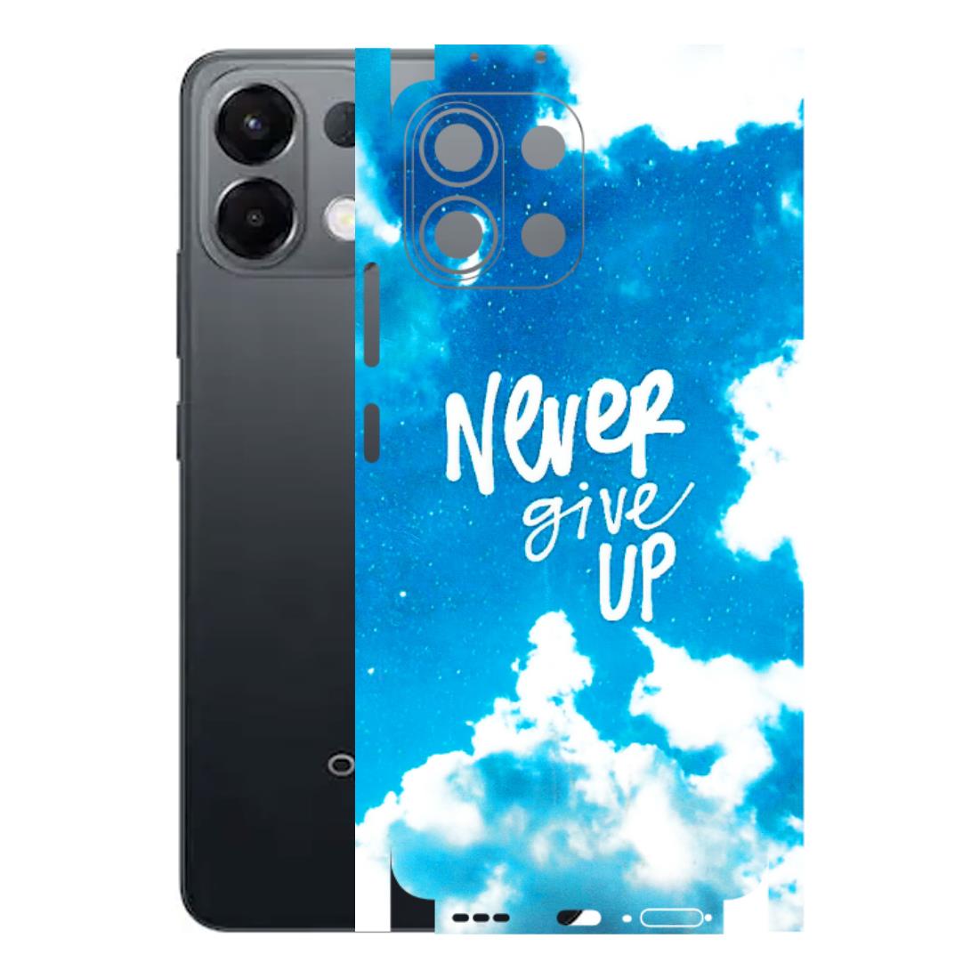 OPPO Phone Skins 2025 (All Models) - Never Give Up Latest - 3D Embossed Finish (L-279) Oppo K13 5G
