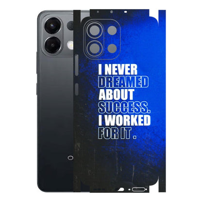 OPPO Phone Skins 2025 (All Models) - I Never Dreamed About Success Latest - 3D Embossed Finish (L-283) Oppo K13 5G