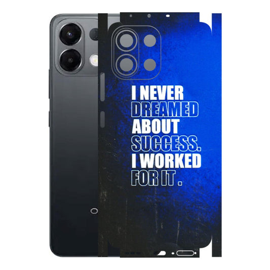 OPPO Phone Skins 2025 (All Models) - I Never Dreamed About Success Latest - 3D Embossed Finish (L-283) Oppo K13 5G