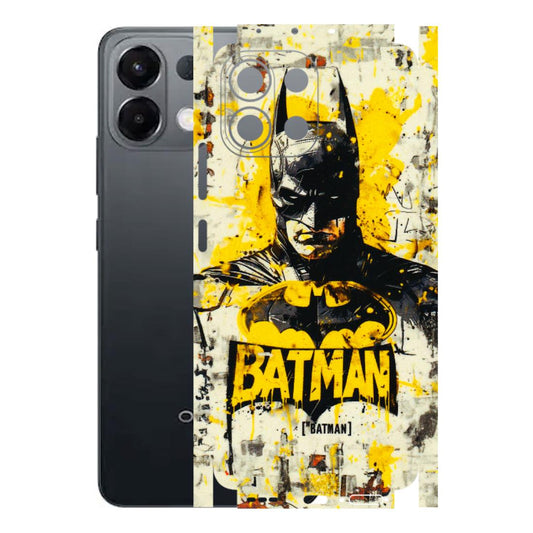 OPPO Phone Skins 2025 (All Models) - Batman Yellow BT - 3D Embossed Finish (L-304) Oppo K13 5G