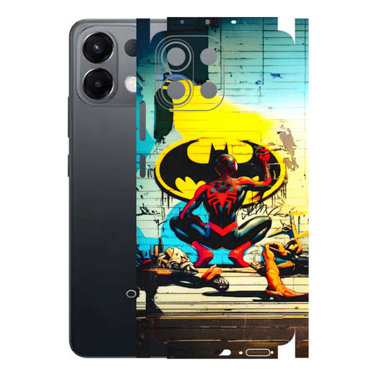 OPPO Phone Skins 2025 (All Models) - New Spiderman Bat Logo - 3D Embossed Finish (L-309) Oppo K13 5G