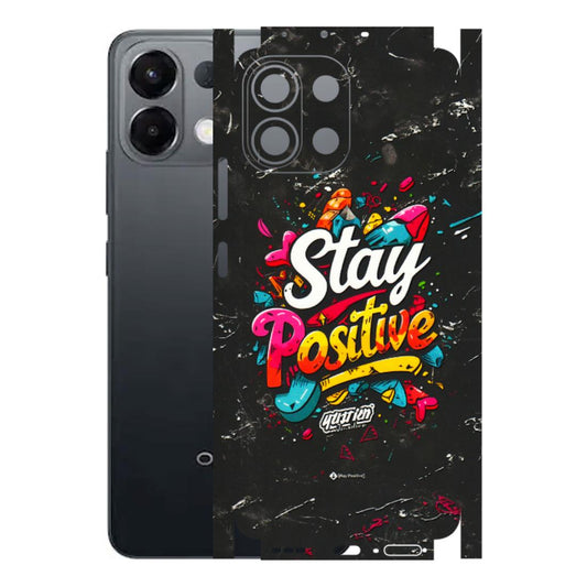 OPPO Phone Skins 2025 (All Models) - Stay Positive Black - 3D Embossed Finish (L-31) Oppo K13 5G