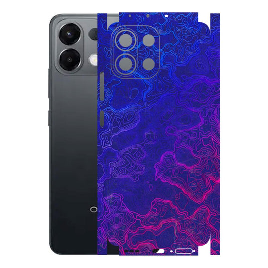 OPPO Phone Skins 2025 (All Models) - Purple Ripples Swirl - 3D Embossed Finish (L-314) Oppo K13 5G