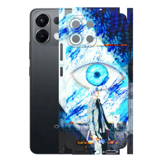 OPPO Phone Skins 2025 (All Models) - Anime Sea Blue Eye - 3D Embossed Finish (L-318) Oppo K13 5G