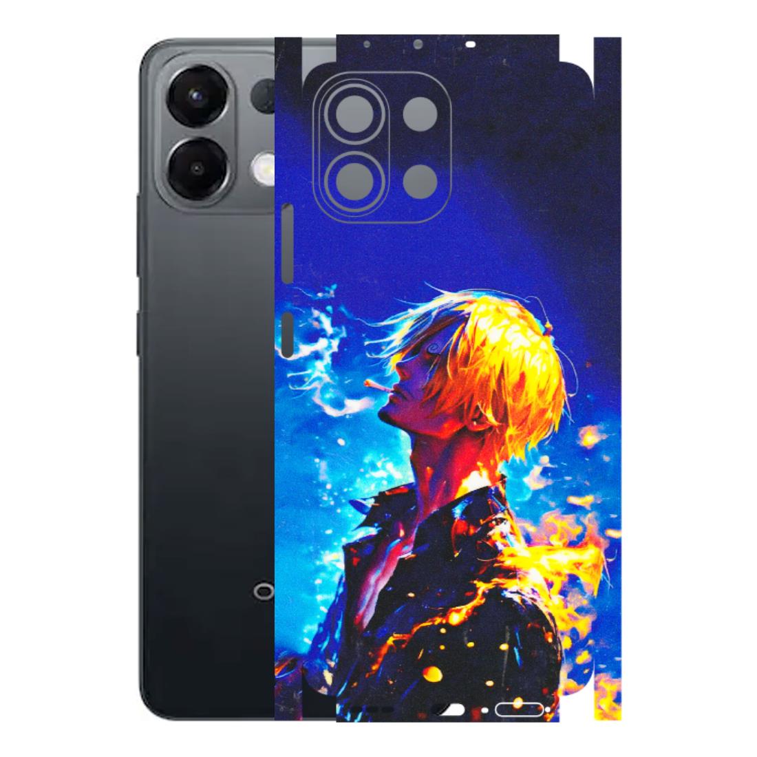 OPPO Phone Skins 2025 (All Models) - Sanji Vinsmoke One Piece - 3D Embossed Finish (L-319) Oppo K13 5G