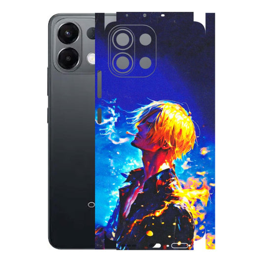 OPPO Phone Skins 2025 (All Models) - Sanji Vinsmoke One Piece - 3D Embossed Finish (L-319) Oppo K13 5G