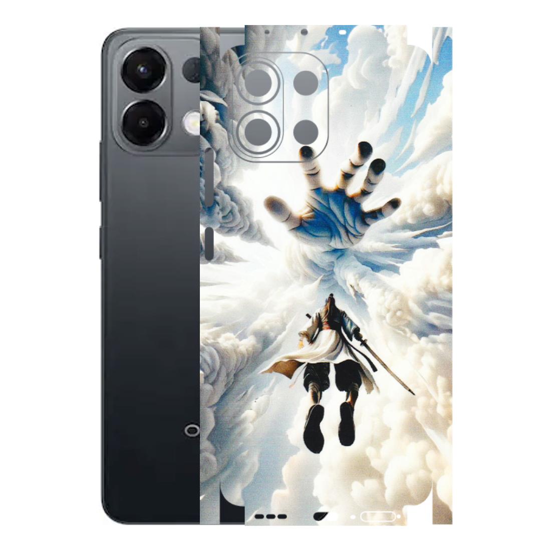 OPPO Phone Skins 2025 (All Models) - Big Hand With Monkey King - 3D Embossed Finish (L-323) Oppo K13 5G