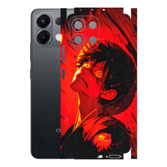 OPPO Phone Skins 2025 (All Models) - D.Luffy Power Up One Piece Anime - 3D Embossed Finish (L-326) Oppo K13 5G
