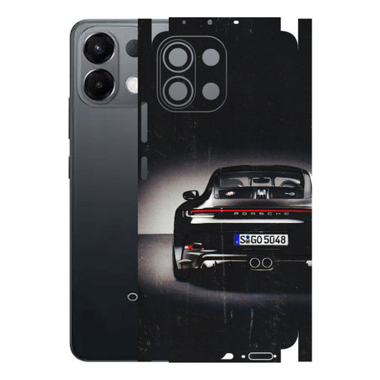 OPPO Phone Skins 2025 (All Models) - New Black Porsche GT3 - 3D Embossed Finish (L-327) Oppo K13 5G