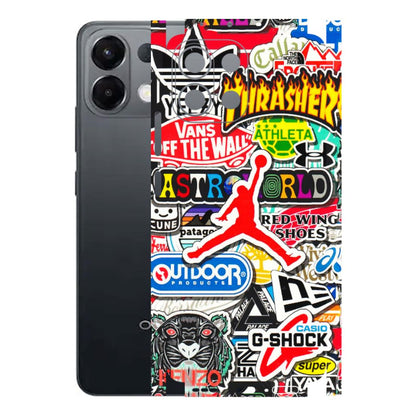 OPPO Phone Skins 2025 (All Models) - Multi Brands Sticker Graffiti - 3D Embossed Finish (L-37) Oppo K13 5G