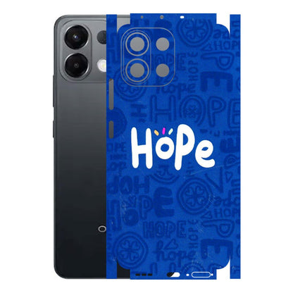 OPPO Phone Skins 2025 (All Models) - Hope Doodles Blue - 3D Embossed Finish (L-43) Oppo K13 5G