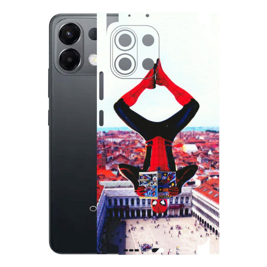 OPPO Phone Skins 2025 (All Models) - Spiderman Hanging - 3D Embossed Finish (L-53) Oppo K13 5G