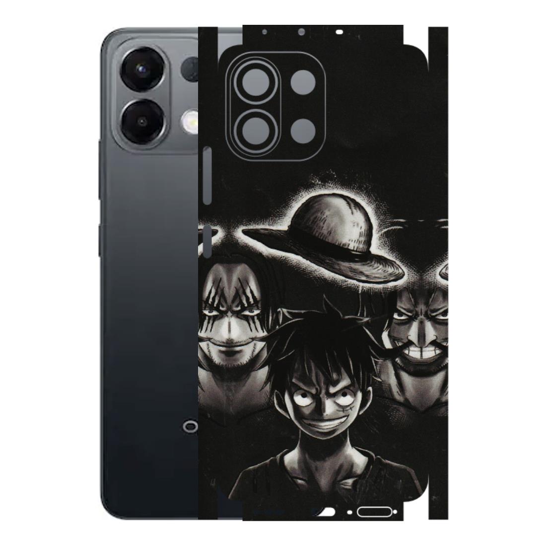OPPO Phone Skins 2025 (All Models) - Black Luffy Hat - 3D Embossed Finish (L-57) Oppo K13 5G