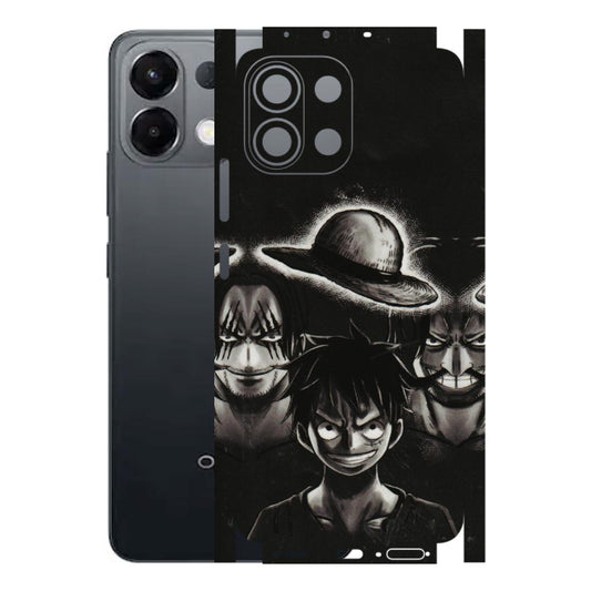 OPPO Phone Skins 2025 (All Models) - Black Luffy Hat - 3D Embossed Finish (L-57) Oppo K13 5G