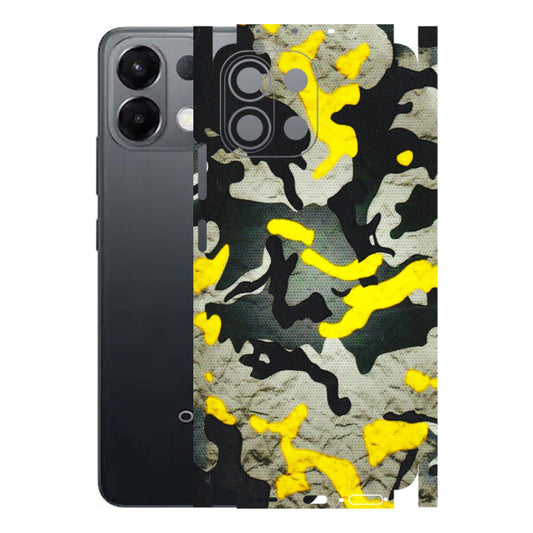 OPPO Phone Skins 2025 (All Models) - Yellow Camouflage - 3D Embossed Finish (L-61) Oppo K13 5G
