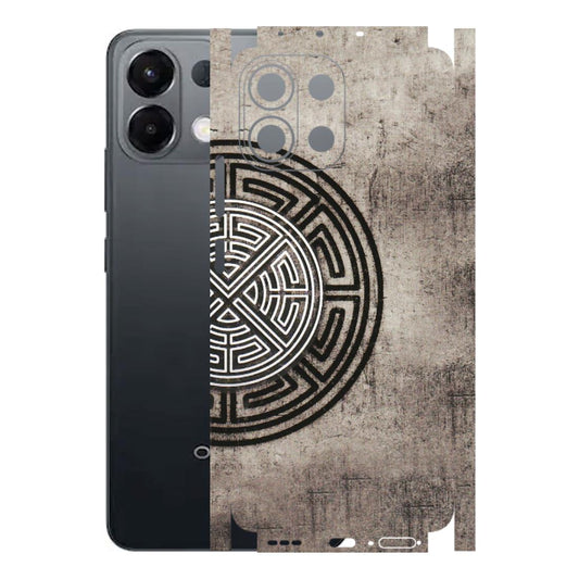 OPPO Phone Skins 2025 (All Models) - Mysterious Circular Design - 3D Embossed Finish (L-63) Oppo K13 5G