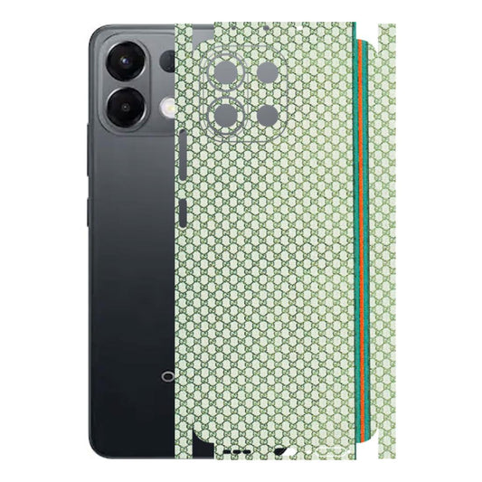 OPPO Phone Skins 2025 (All Models) - Gucci Fabric Pattern - 3D Embossed Finish (L-73) Oppo K13 5G