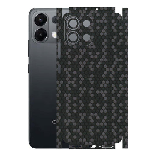 OPPO Phone Skins 2025 (All Models) - Black Grey Honeycomb Sober - 3D Embossed Finish (L-85) Oppo K13 5G