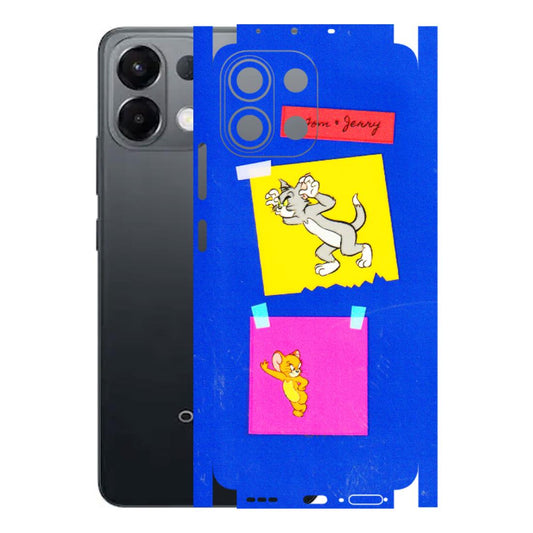 OPPO Phone Skins 2025 (All Models) - Tom N Jerry Sticky Notes - 3D Embossed Finish (L-88) Oppo K13 5G