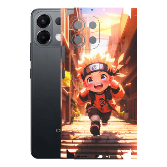 OPPO Phone Skins 2025 (All Models) - Naruto Cute Toon Running - Matte Finish (M-04) Oppo K13 5G