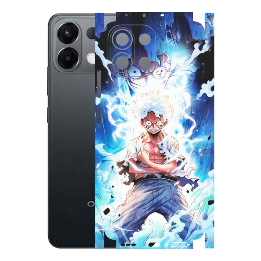 OPPO Phone Skins 2025 (All Models) - Blue Thunder Luffy Anime - Matte Finish (M-132) Oppo K13 5G
