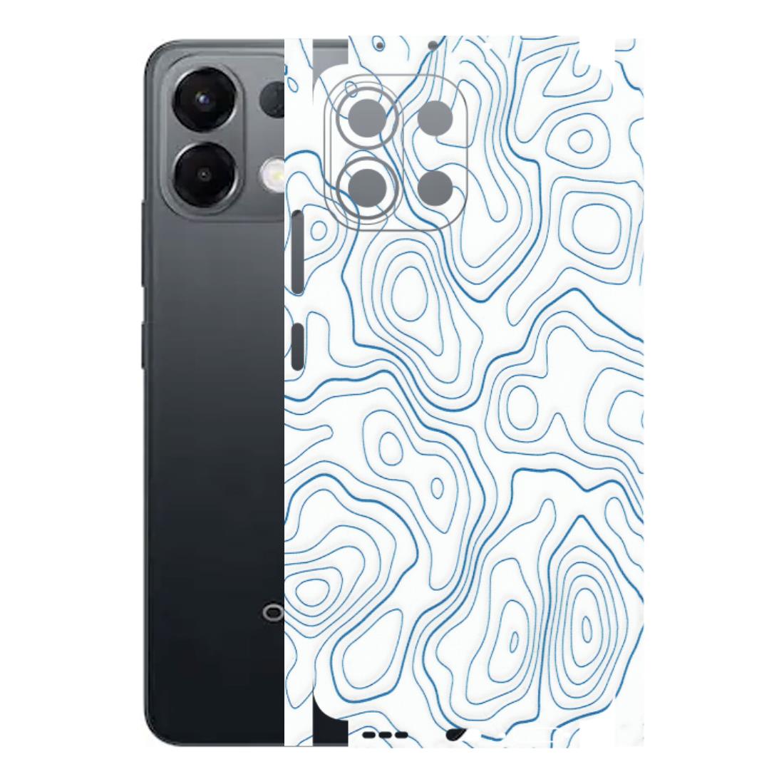 OPPO Phone Skins 2025 (All Models) - Blue And White Swirls - Matte Finish (M-139) Oppo K13 5G