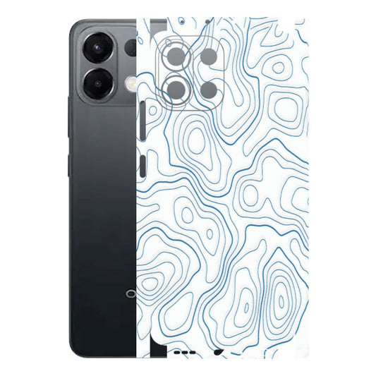 OPPO Phone Skins 2025 (All Models) - Blue And White Swirls - Matte Finish (M-139) Oppo K13 5G