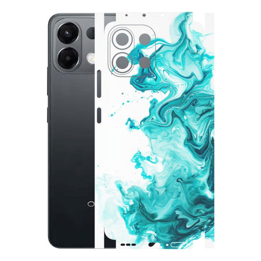 OPPO Phone Skins 2025 (All Models) - Sky Blue Abstract Colour - Matte Finish (M-146) Oppo K13 5G