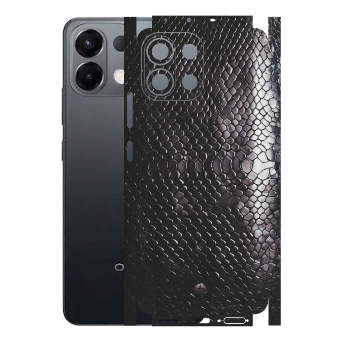 OPPO Phone Skins 2025 (All Models) - Black Snack Leather - Matte Finish (M-147) Oppo K13 5G