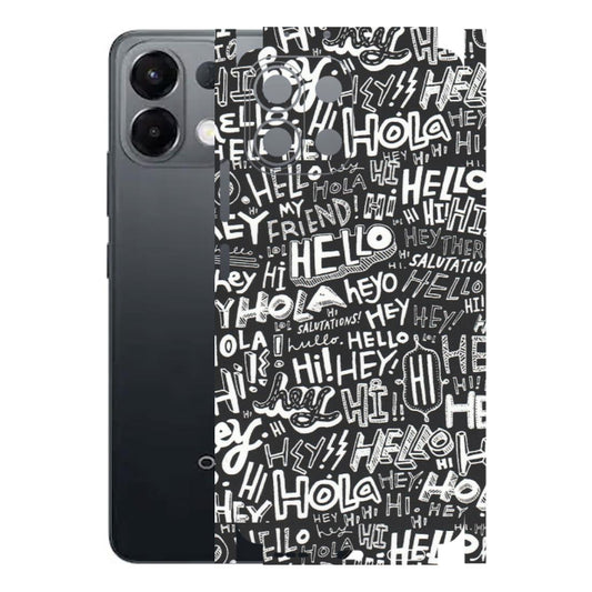 OPPO Phone Skins 2025 (All Models) - Hi Hello Doodles - Matte Finish (M-25) Oppo K13 5G