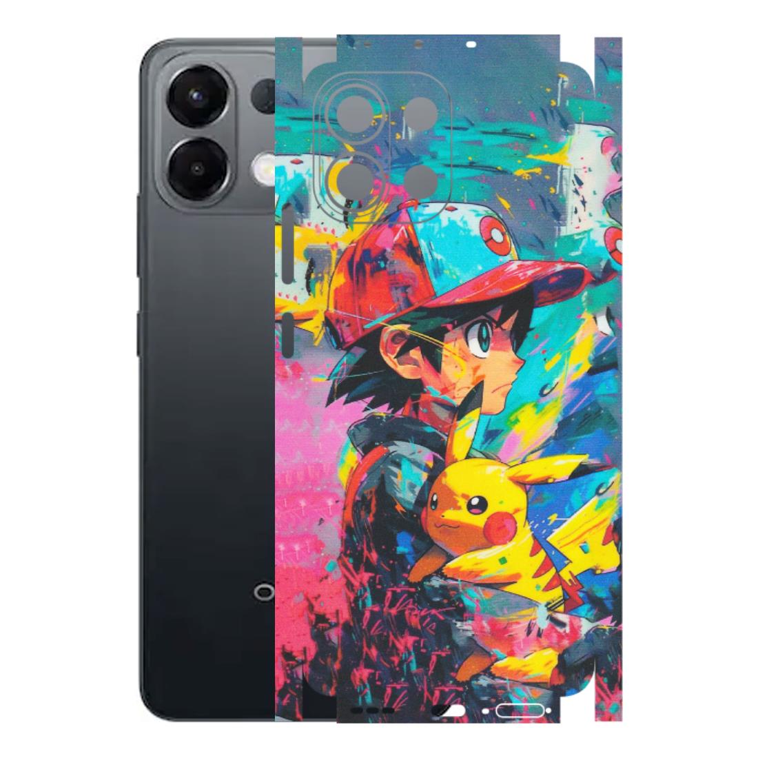 OPPO Phone Skins 2025 (All Models) - Ash & Pikachu - Matte Finish (M-26) Oppo K13 5G