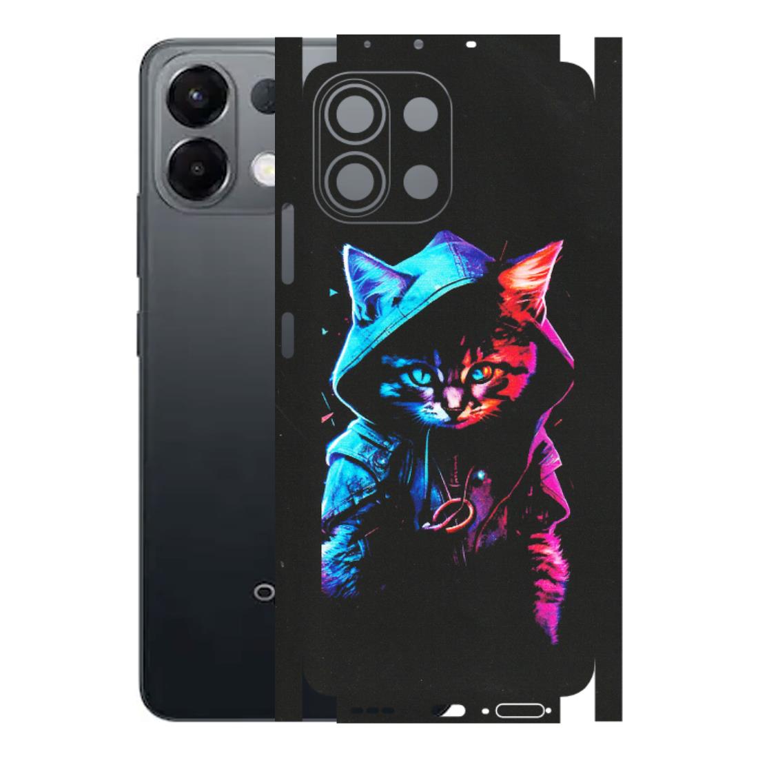 OPPO Phone Skins 2025 (All Models) - Cyberpunk Cat - Matte Finish (M-45) Oppo K13 5G