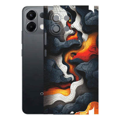 OPPO Phone Skins 2025 (All Models) - Abstract Volcanic Layers - Matte Finish (M-52) Oppo K13 5G