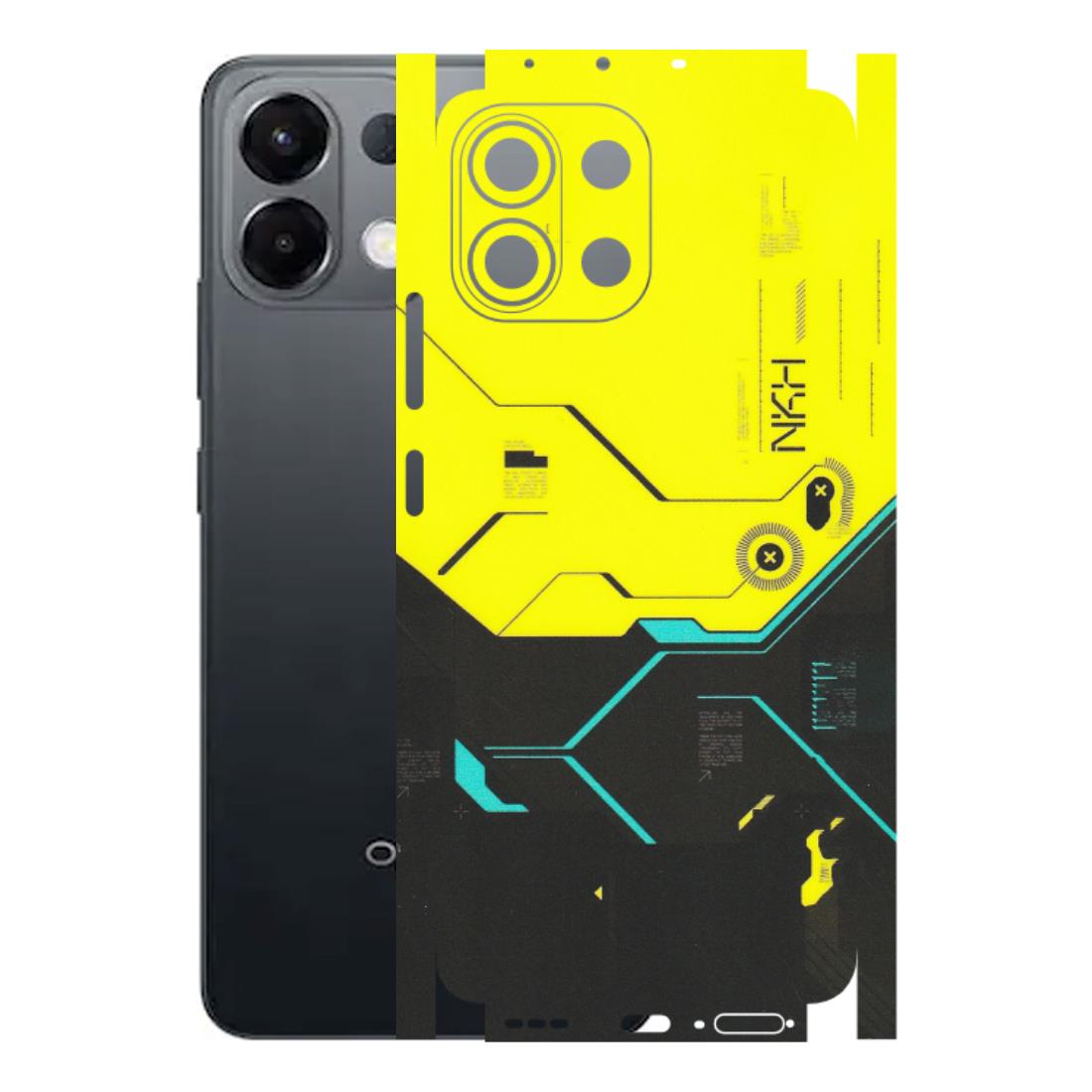 OPPO Phone Skins 2025 (All Models) - Black Yellow Technica - Matte Finish (M-53) Oppo K13 5G