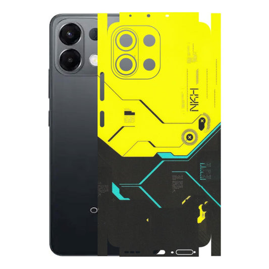 OPPO Phone Skins 2025 (All Models) - Black Yellow Technica - Matte Finish (M-53) Oppo K13 5G