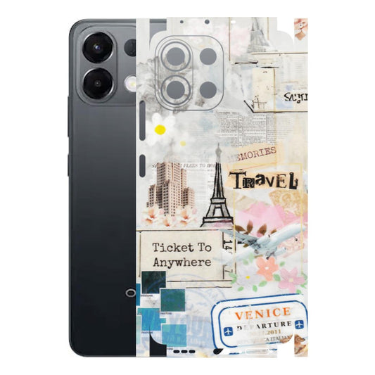 OPPO Phone Skins 2025 (All Models) - Travel Memories - Transparent Finish (T-09) Oppo K13 5G