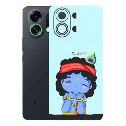 OPPO Phone Skins 2025 (All Models) - Radhe Radhe Cute Toon - 3D Embossed Finish (L-05) Oppo K13 Turbo 5G