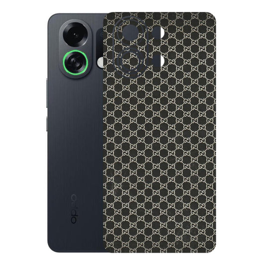 OPPO Phone Skins 2025 (All Models) - Black G Print - 3D Embossed Finish (L-109) Oppo K13 Turbo 5G