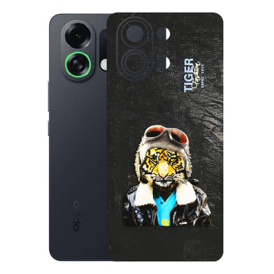 OPPO Phone Skins 2025 (All Models) - Rider Tiger - 3D Embossed Finish (L-113) Oppo K13 Turbo 5G