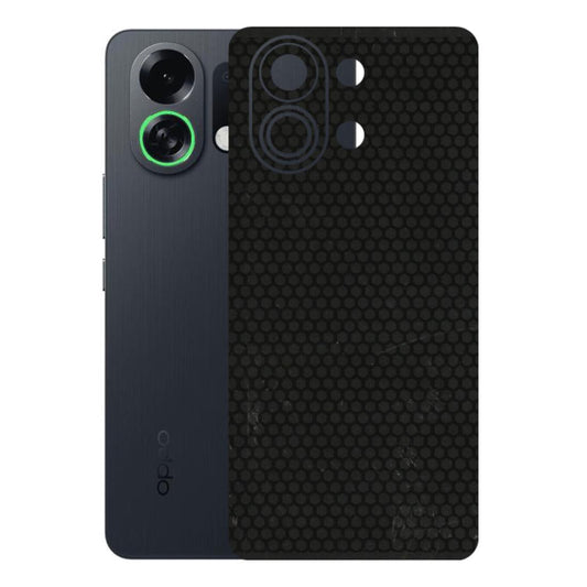OPPO Phone Skins 2025 (All Models) - Black honeycomb - 3D Embossed Finish (L-114) Oppo K13 Turbo 5G