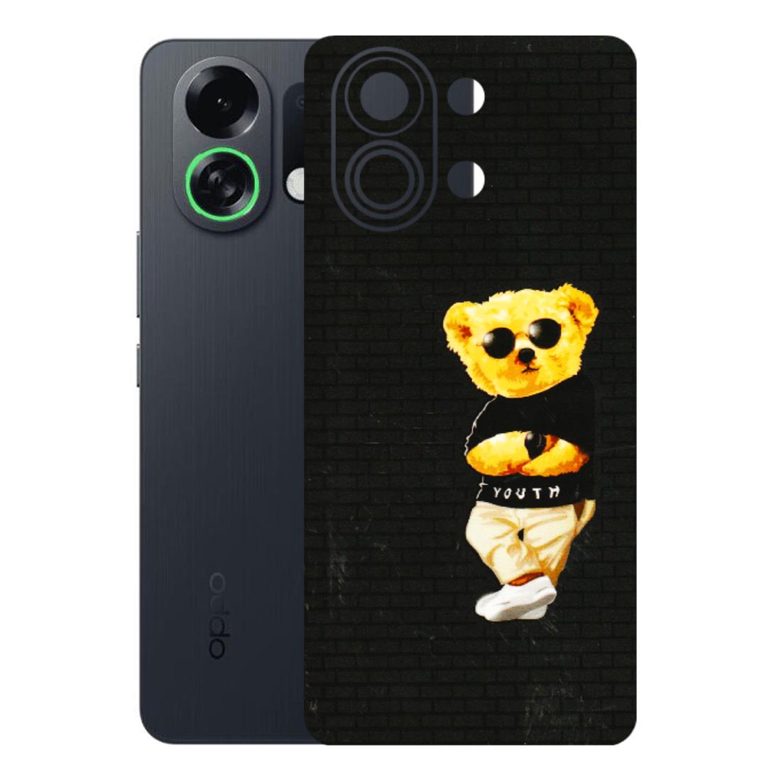 OPPO Phone Skins 2025 (All Models) - Classy Teddy Bear - 3D Embossed Finish (L-116) Oppo K13 Turbo 5G